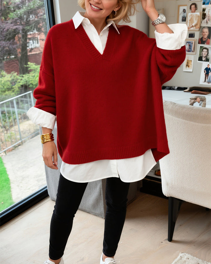 Pull Ample À Manches Longues Tendance