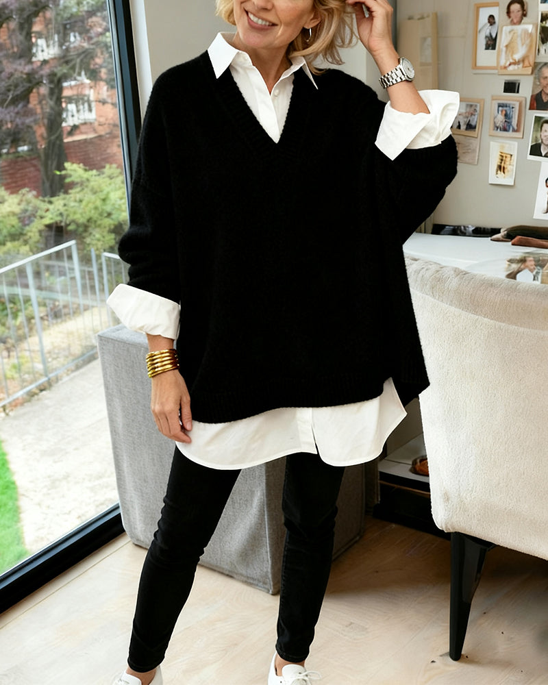 Pull Ample À Manches Longues Tendance