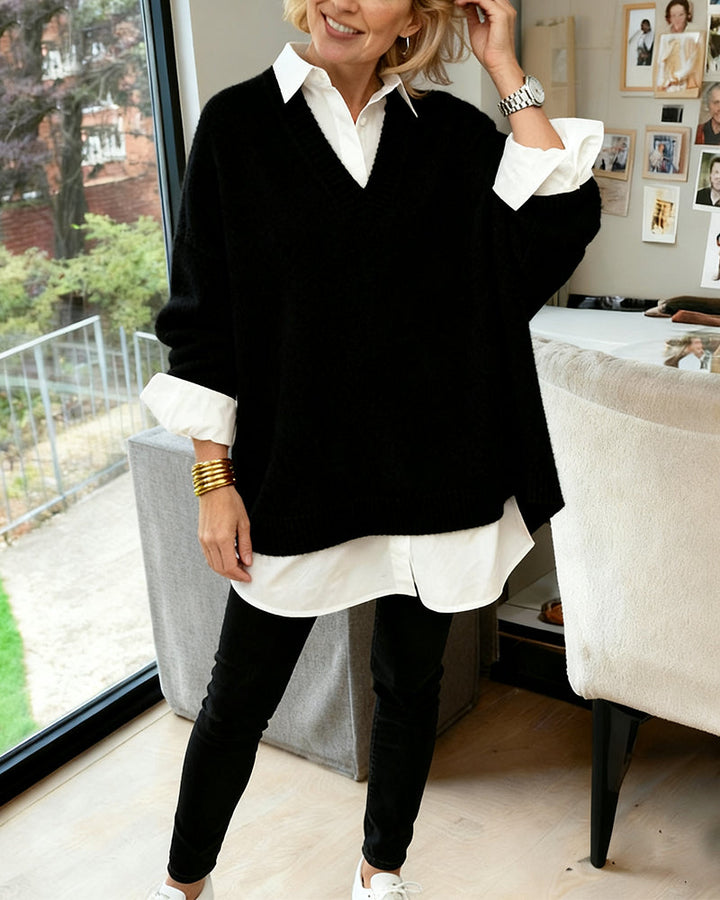 Pull Ample À Manches Longues Tendance