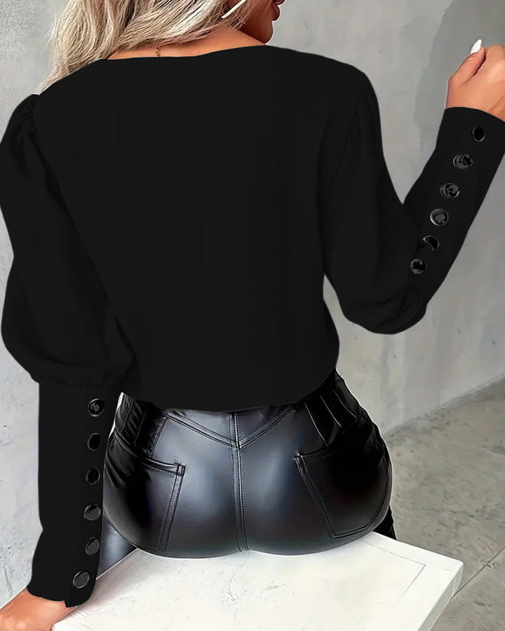 Manche Fer À Cheval En V Couleur Contrastée