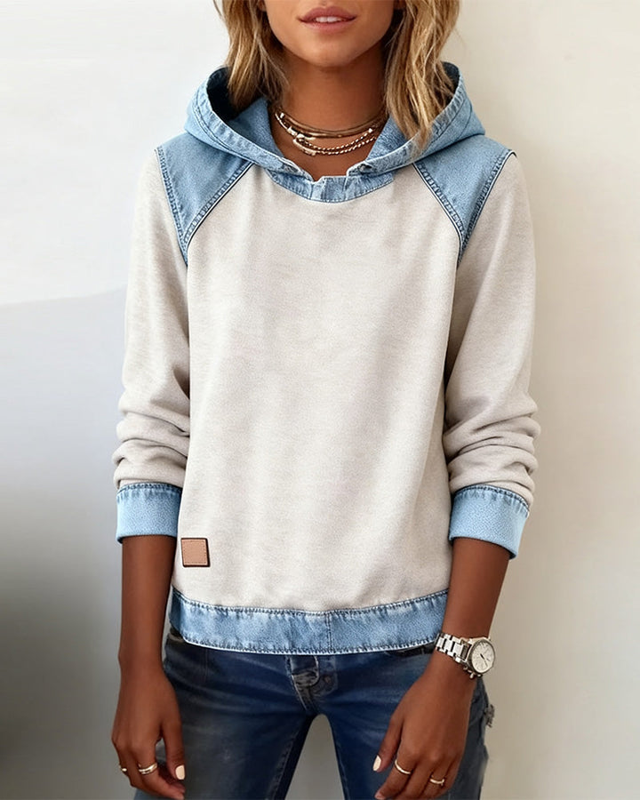 Sweat À Capuche Avec Empiècements Contrastés