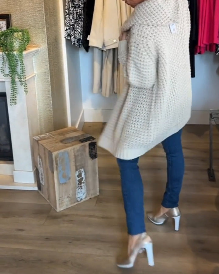 Cardigan de couleur unie