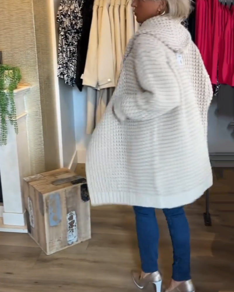 Cardigan de couleur unie