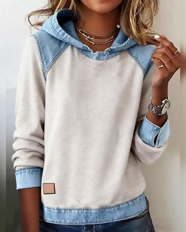 Sweat À Capuche Avec Empiècements Contrastés
