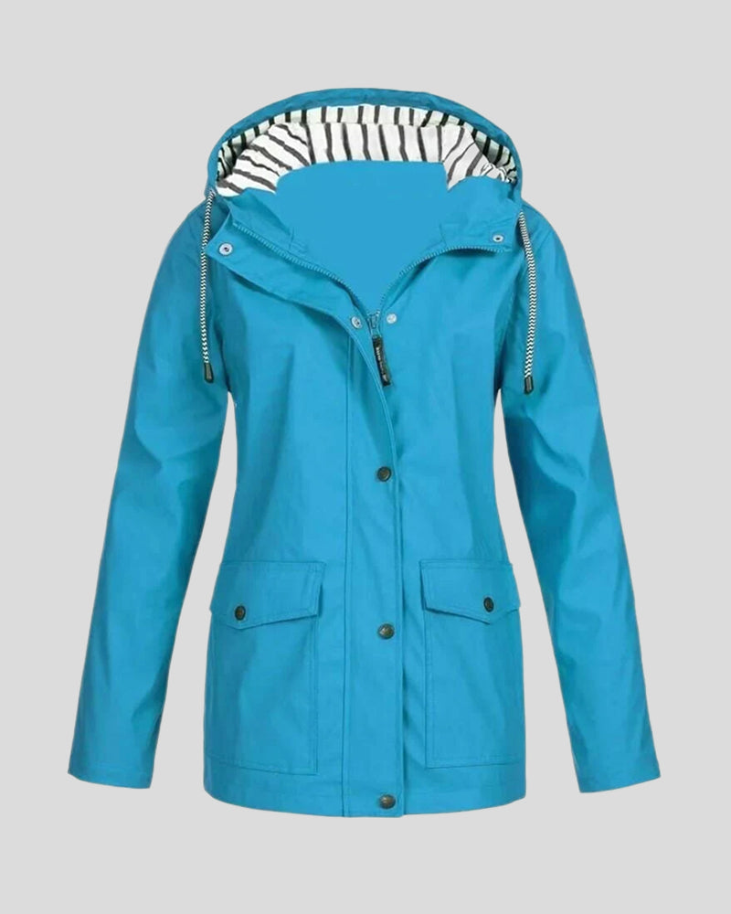 Veste Pour Femmes Avec Caractéristiques Étanche À L'eau Et Au Vent