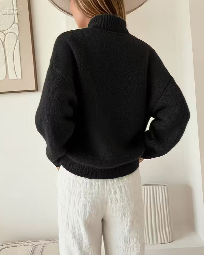 Pull Décontracté À Boutons Métalliques