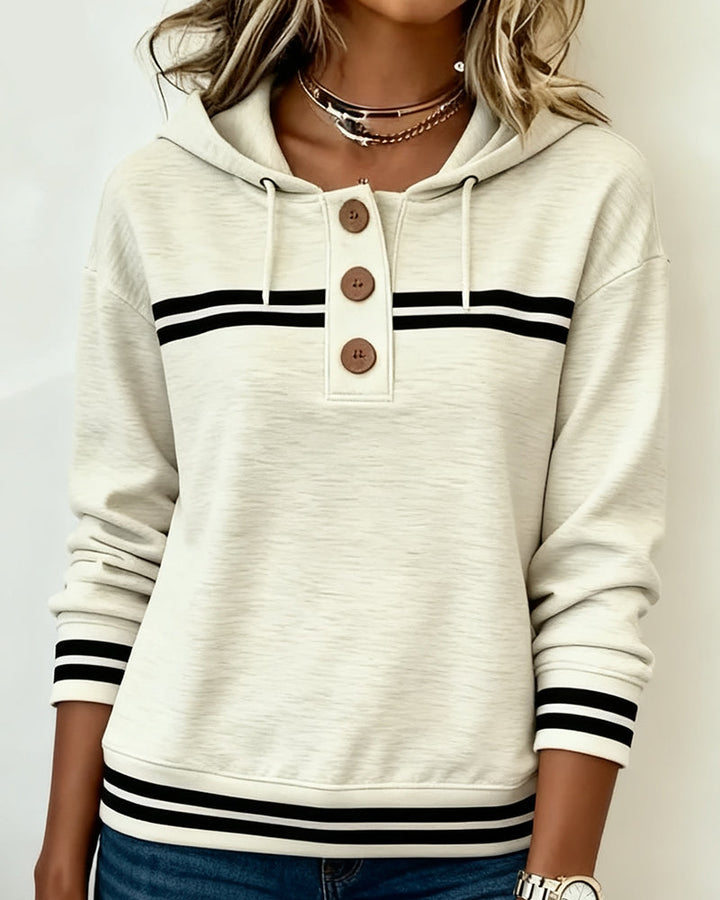 Sweat À Capuche Tendance Couleur Contrastée