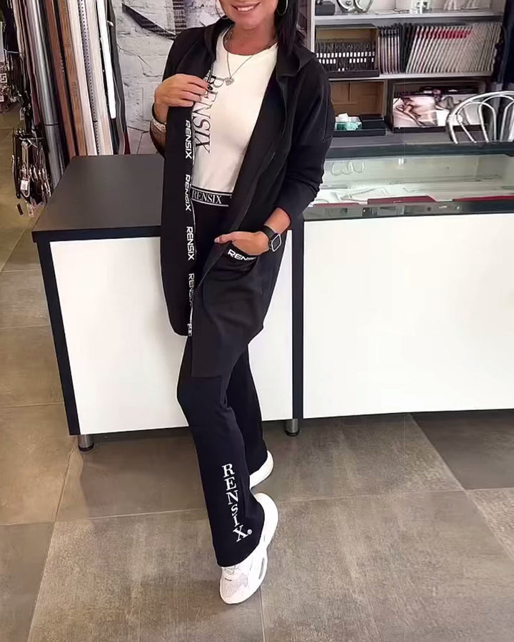 Manteau À Capuche Zippé Mode