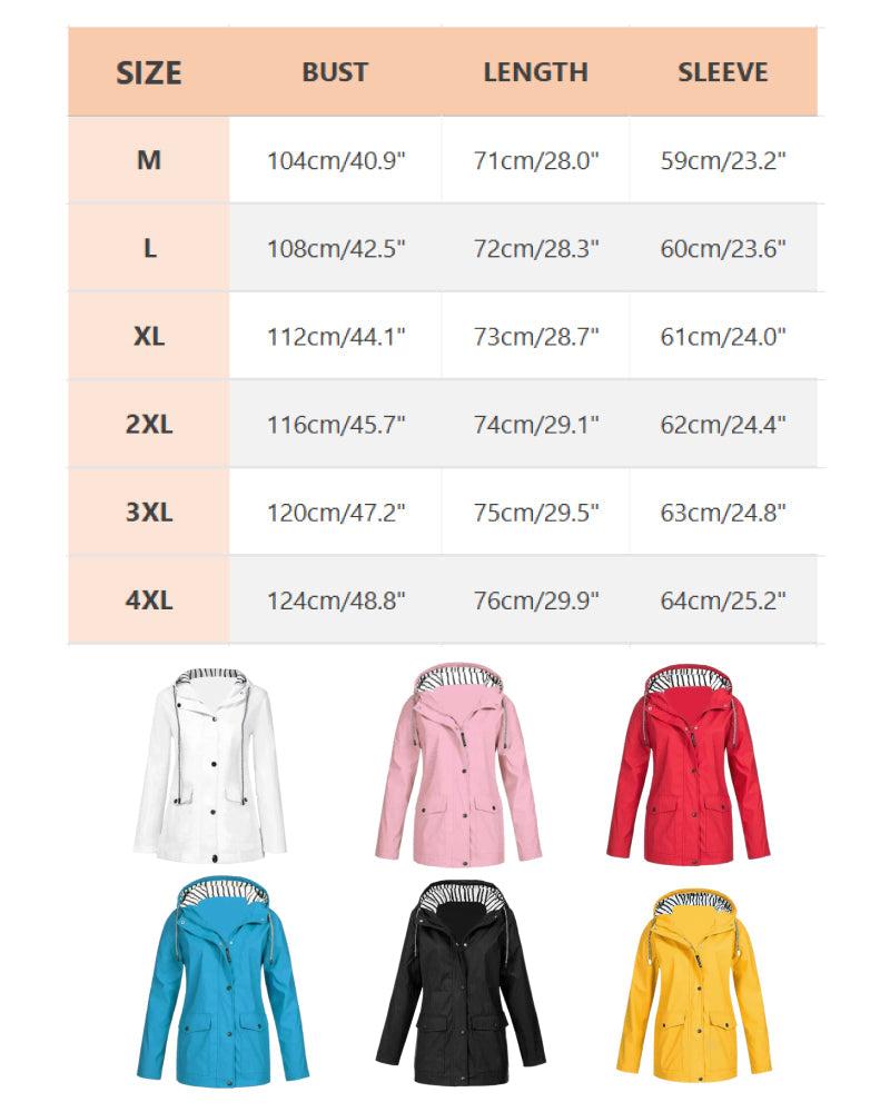 Veste Pour Femmes Avec Caractéristiques Étanche À L'eau Et Au Vent