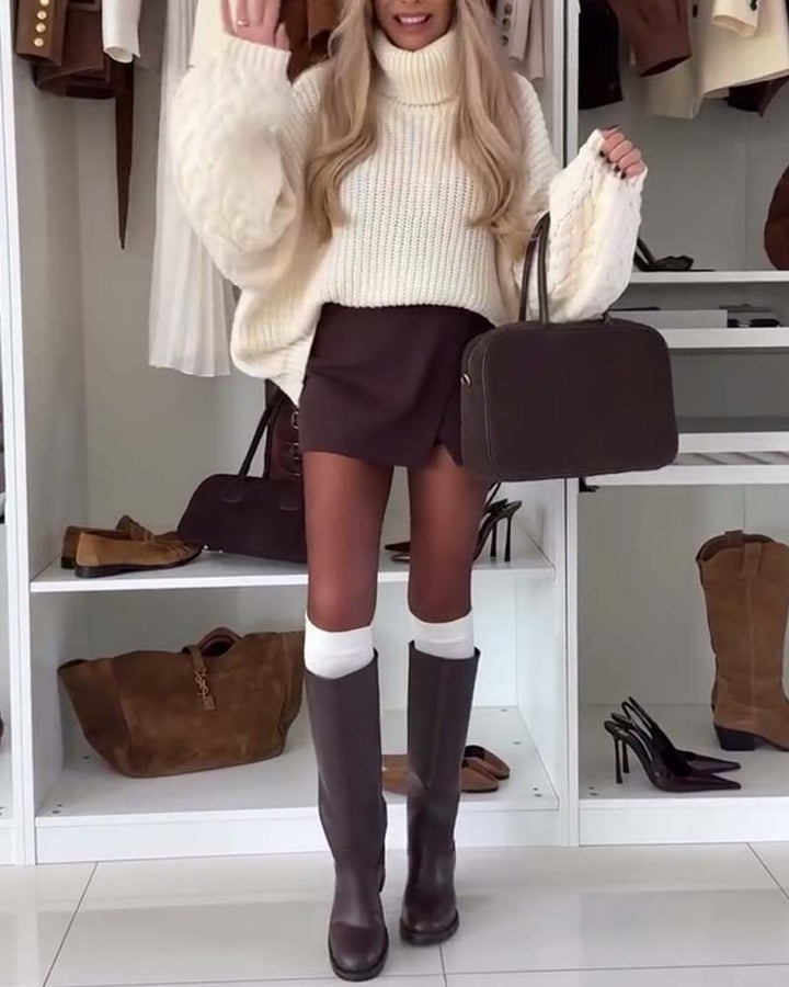 Pull Ample Et Stylé À Manches Longues