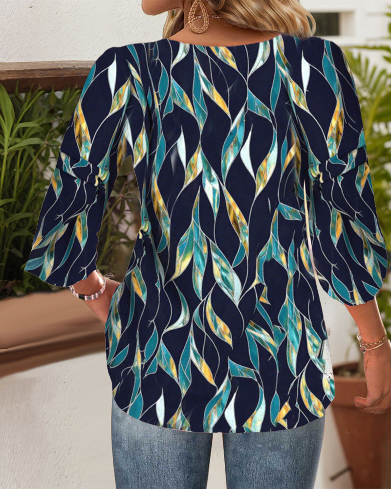 Blouse Décontractée V-Neck