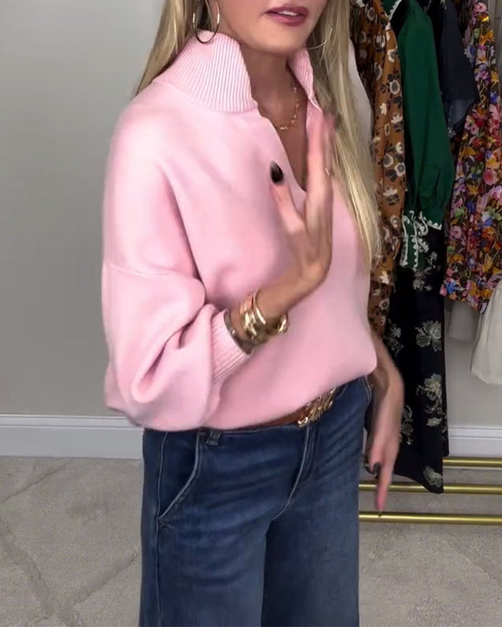 Pull Col En V Tendance Manches Longues