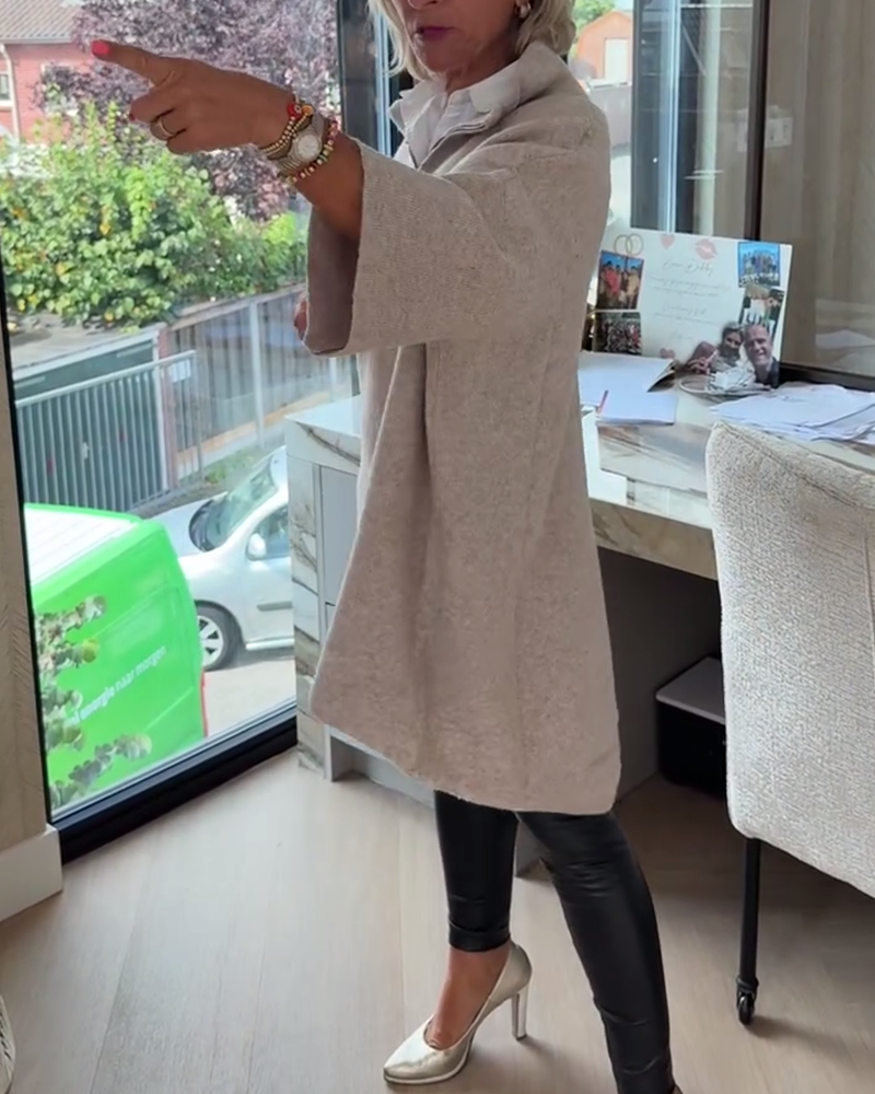 Pull Col Montant Demi-Zip Ample