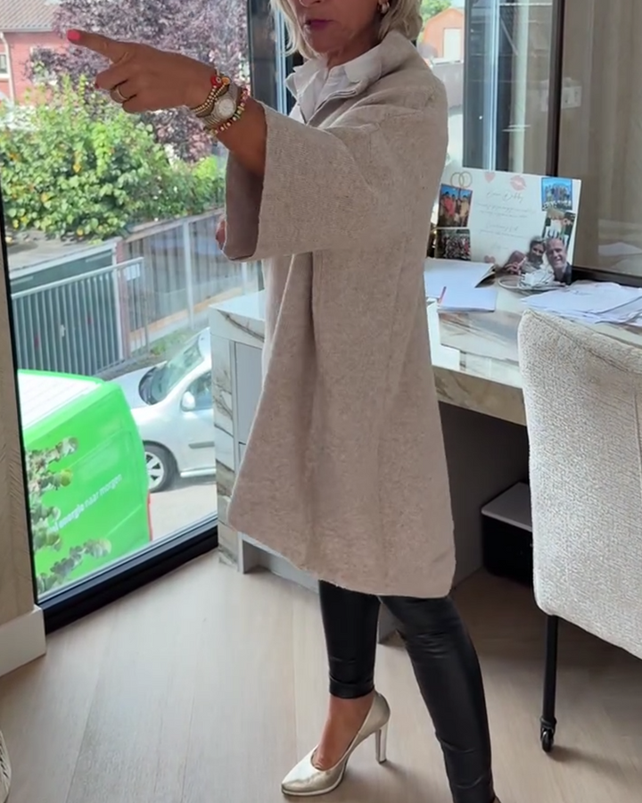 Pull Col Montant Demi-Zip Ample